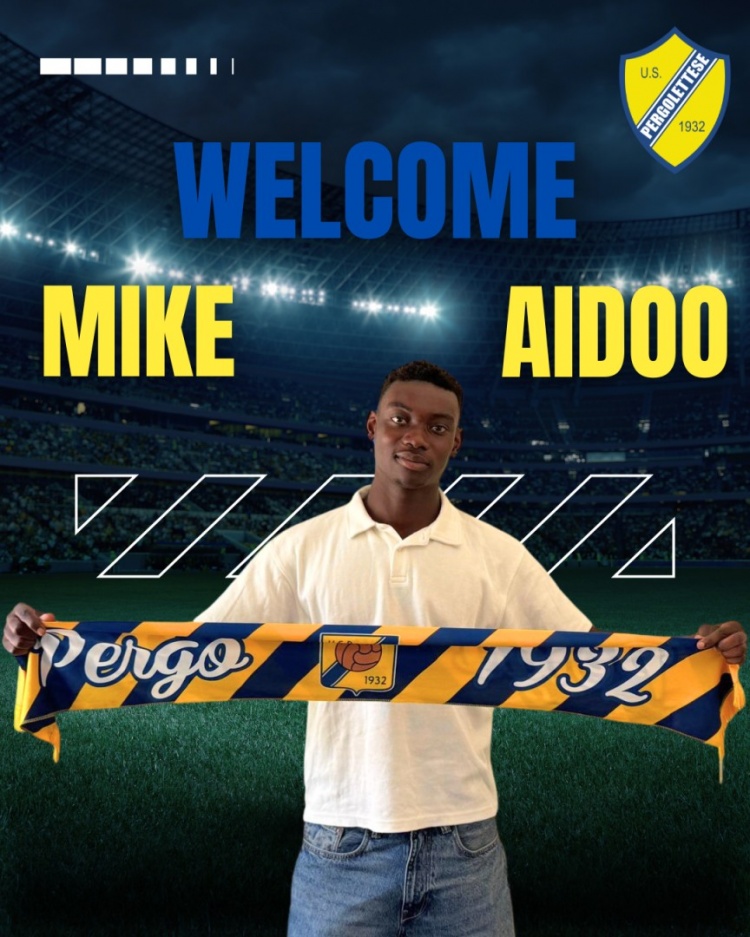 官方：国米20岁边卫迈克-艾杜租借加盟意丙佩尔格莱特塞